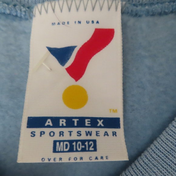 VTG ARTEX LOONEY TUNES BUGS BUNNY SWEATSHIRT M BOYS CARTOON 90s MADE IN USA VTG - Picture 5 of 6